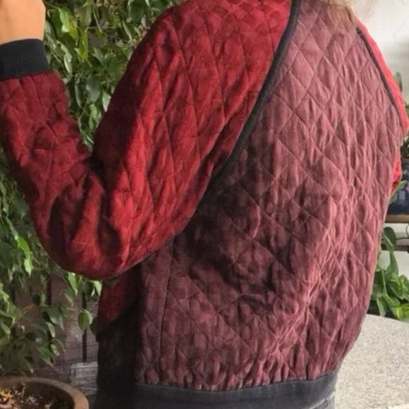 Vintage BETS Canvasbacks Quilted Button-Down Jacket Coat Small S - Picture 8 of 11